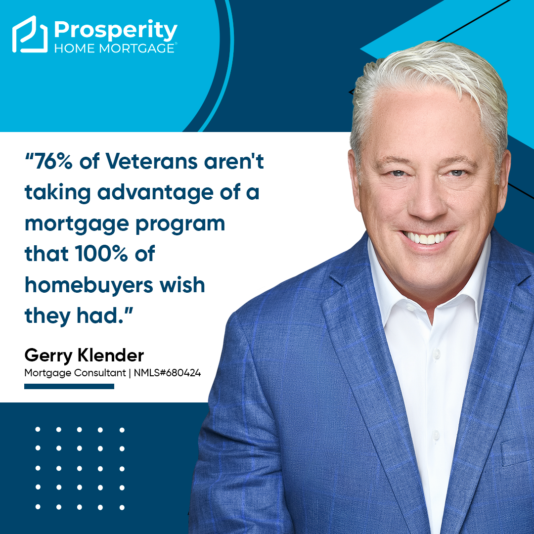 76% of Veterans aren't taking advantage of a mortgage program that 100% of homebuyers wish they had.