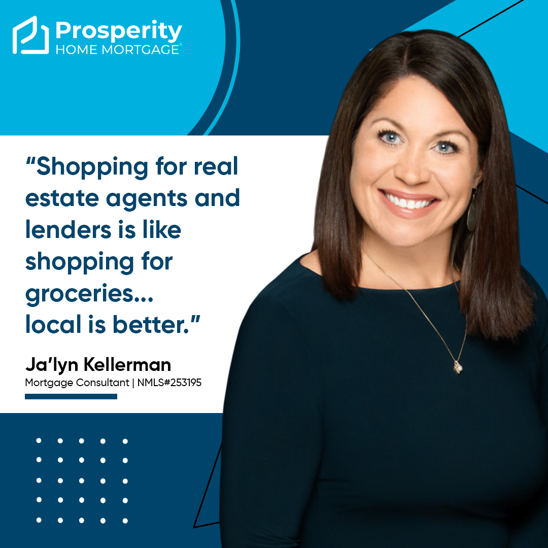 Shopping for real estate agents and lenders is like shopping for groceries...local is better.